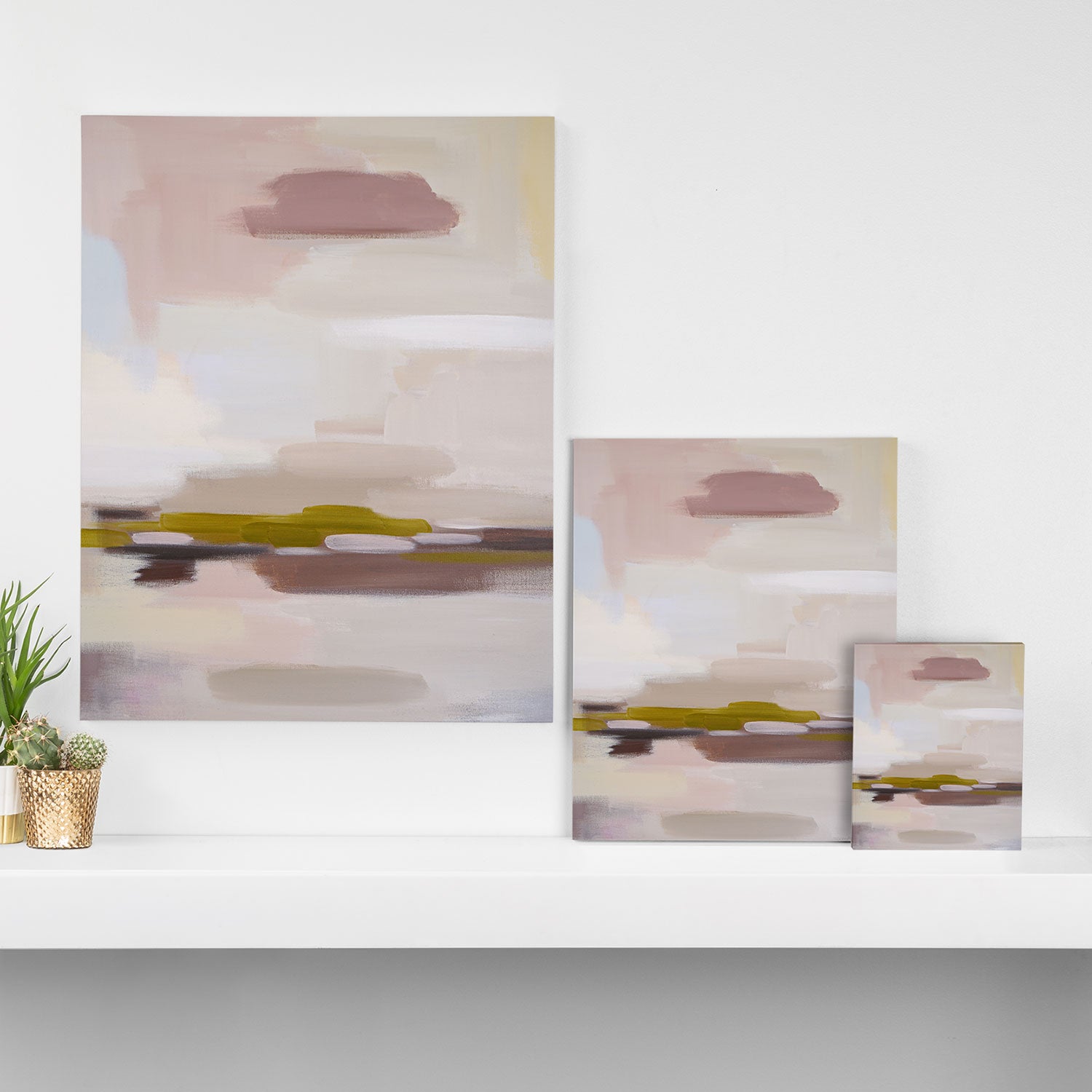 Mellow Taupe Horizon â¡ Canvas Print Gallery Image 3