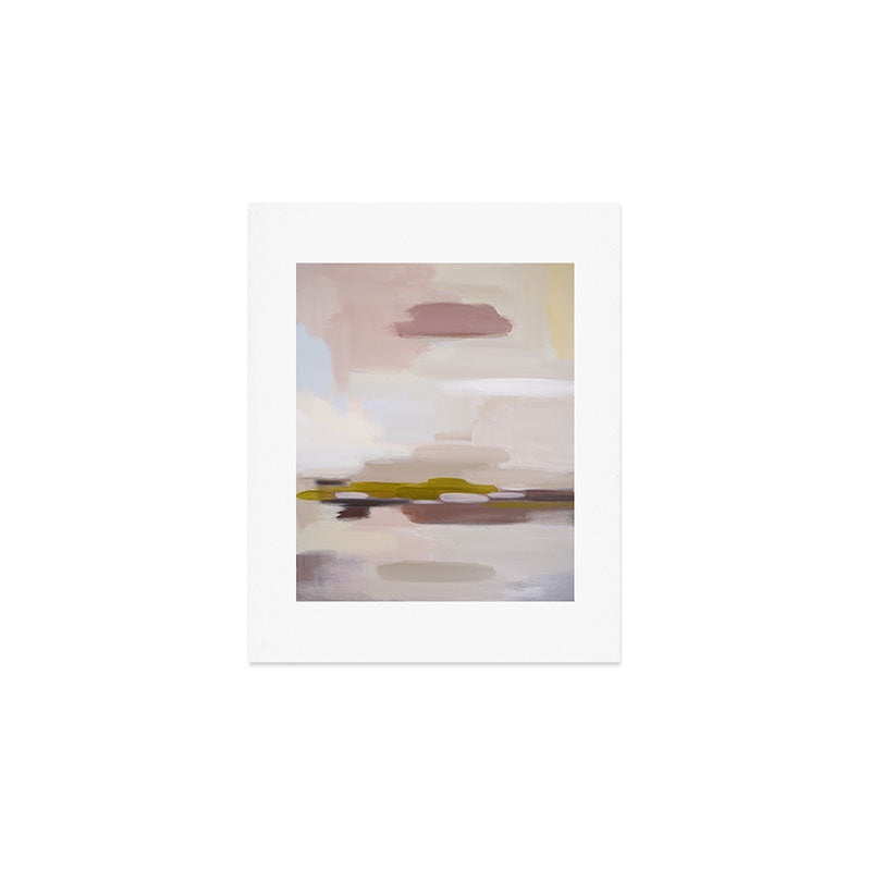 Mellow Taupe Horizon â  Art Print Gallery Image 1