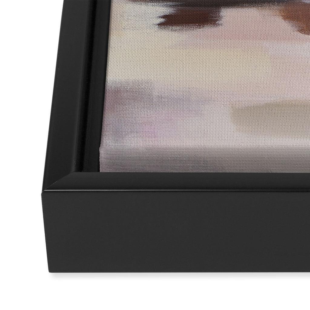Mellow Taupe Horizon â¡ Framed Canvas Print Gallery Image 3