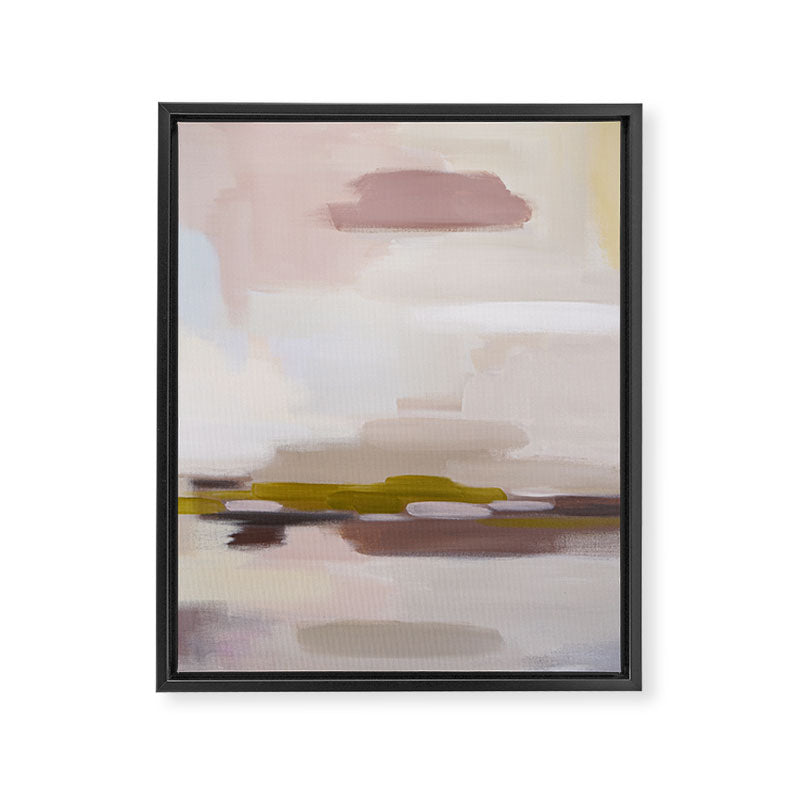 Mellow Taupe Horizon â¡ Framed Canvas Print Gallery Image 6