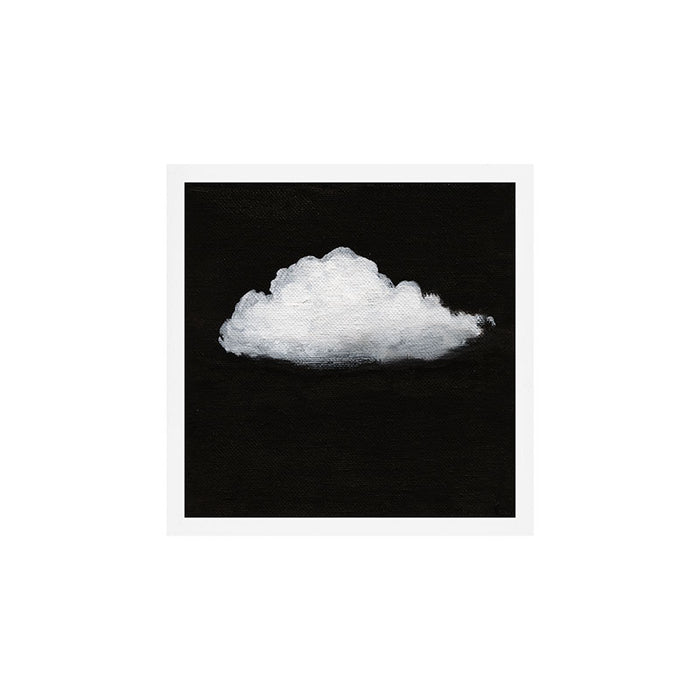 White Cloud on Black Sky Art Print Gallery Image 1