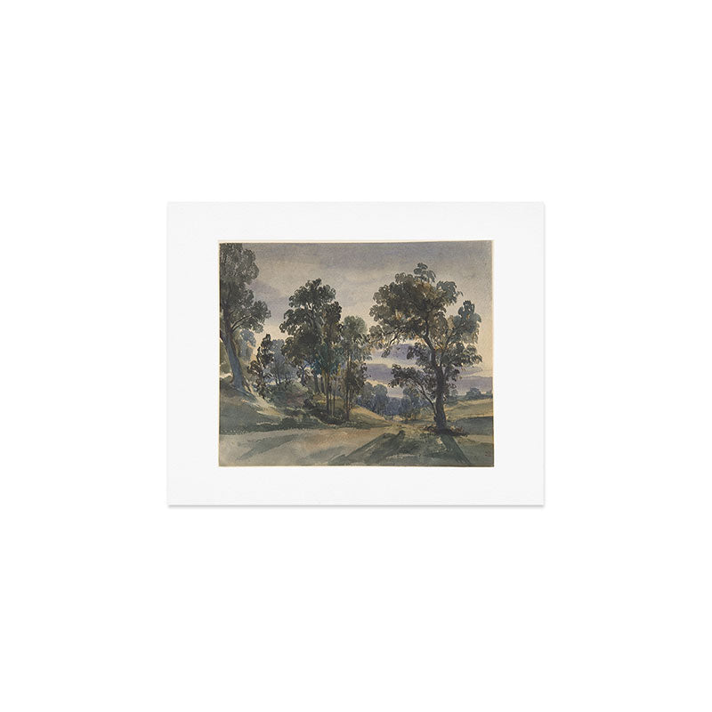 A Parkland View at Dusk Art Print Gallery Image 1