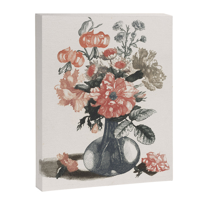 Five Prints of Flowers in Glass Vases, anonymous, after Jean Baptiste Monnoyer  1688   1698 Canvas Print Gallery Image 1