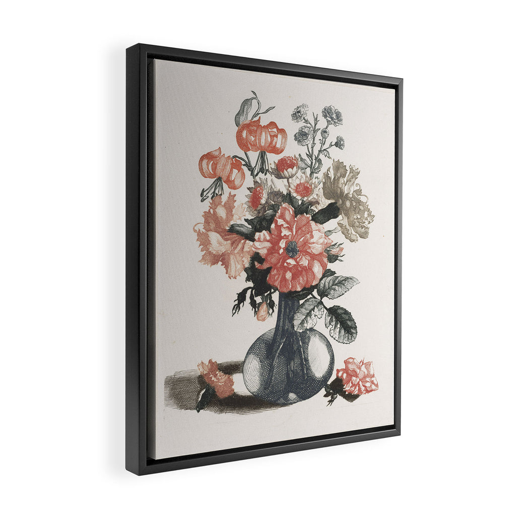 Five Prints of Flowers in Glass Vases, anonymous, after Jean Baptiste Monnoyer  1688   1698 Framed Canvas Print Gallery Image 2