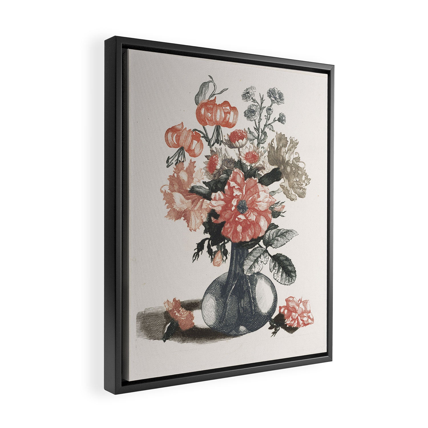 Five Prints of Flowers in Glass Vases, anonymous, after Jean Baptiste Monnoyer  1688   1698 Framed Canvas Print Gallery Image 2