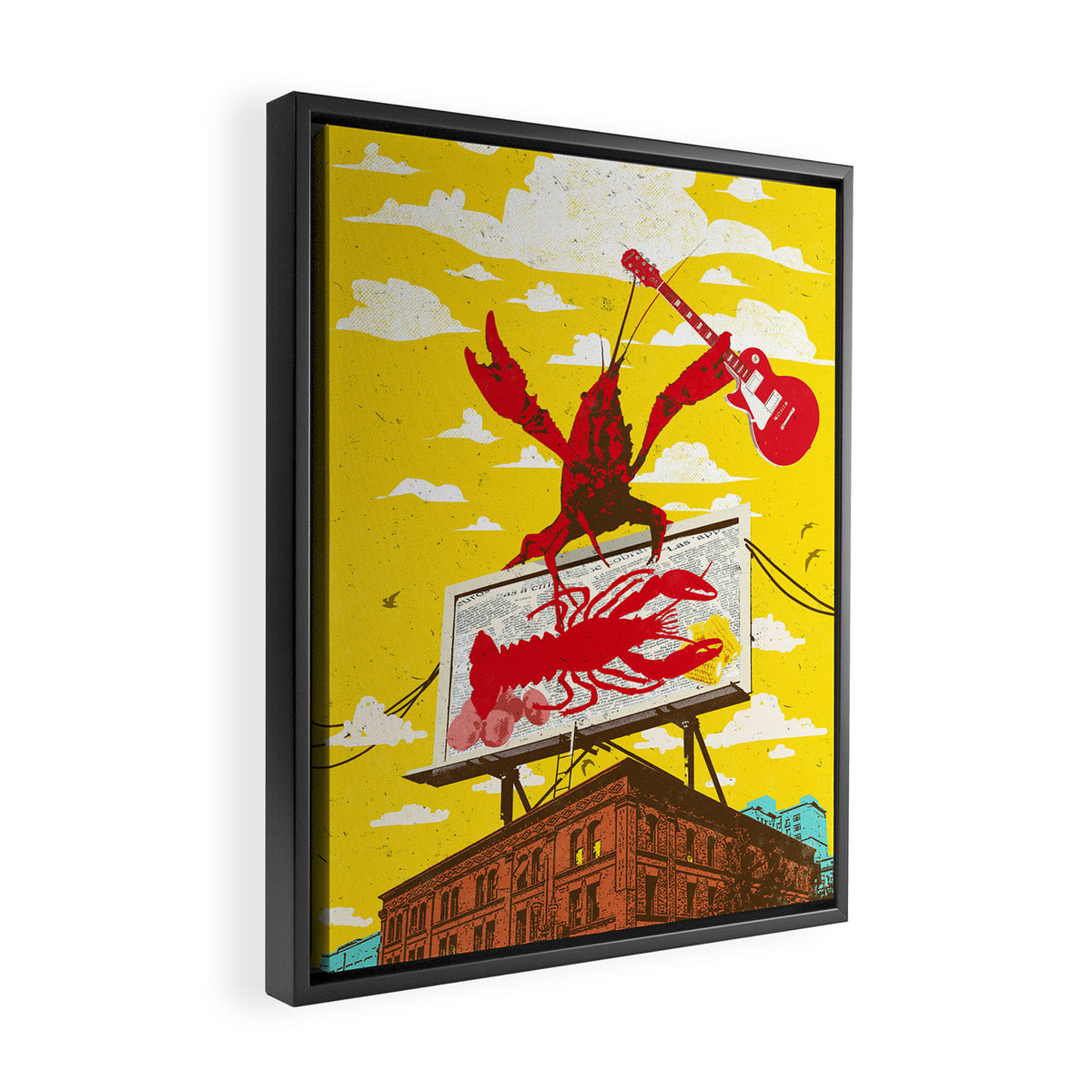 CRAWFISH BOIL II Framed Canvas Print Gallery Image 2