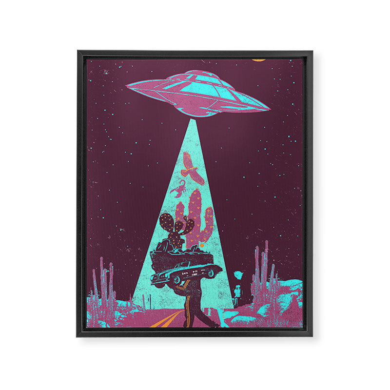 DESERT UFO Framed Canvas Print Gallery Image 8