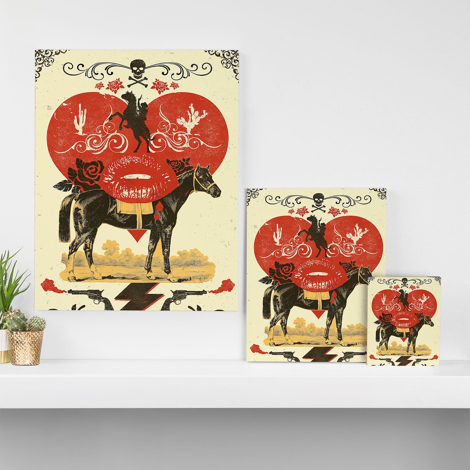 GOTHIC COWBOY Canvas Print Gallery Image 3