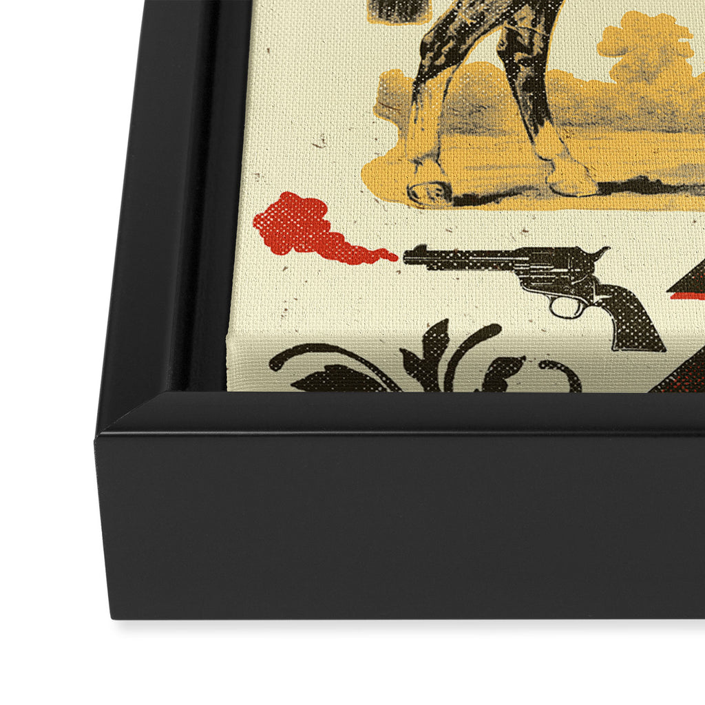 GOTHIC COWBOY Framed Canvas Print Gallery Image 3