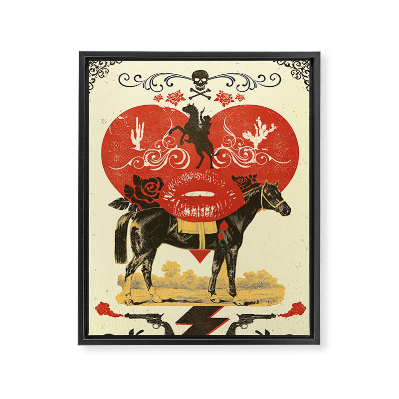 GOTHIC COWBOY Framed Canvas Print Gallery Image 8