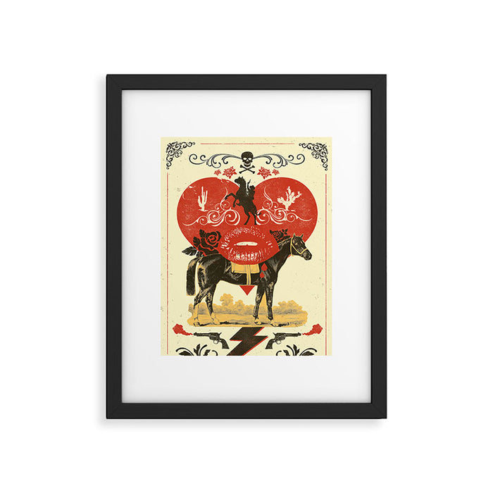 GOTHIC COWBOY Framed Art Print Gallery Image 1