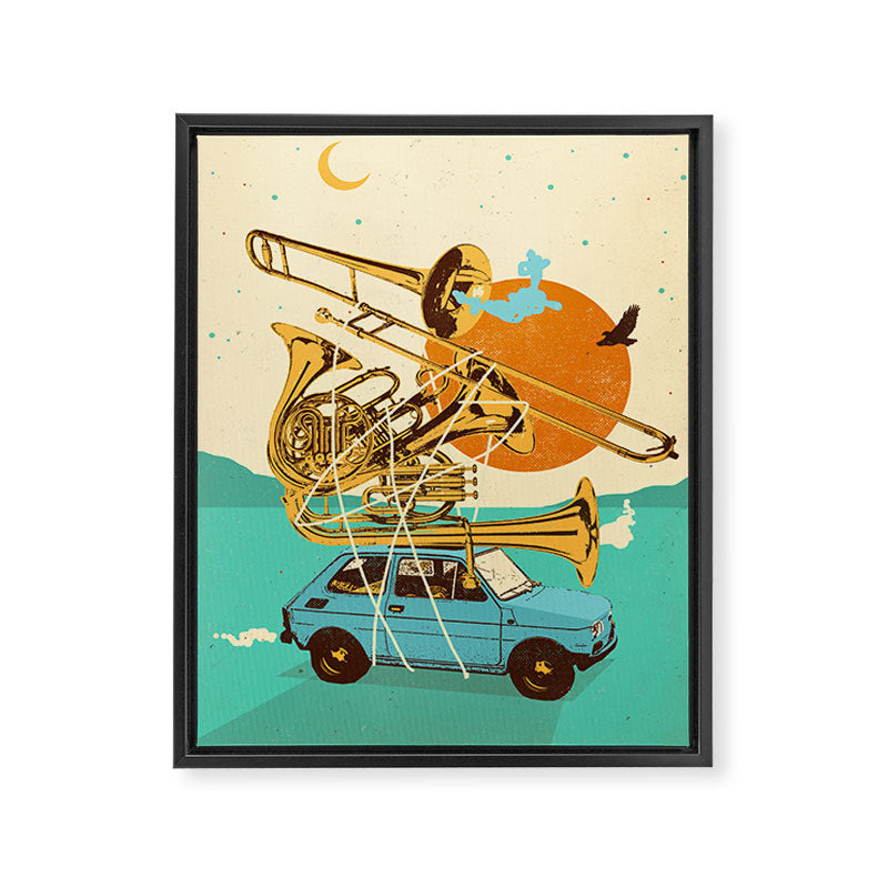 JAZZ JOURNEY Framed Canvas Print Gallery Image 8