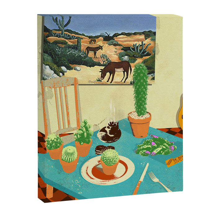 LA MESA DE CACTUS Canvas Print Gallery Image 1
