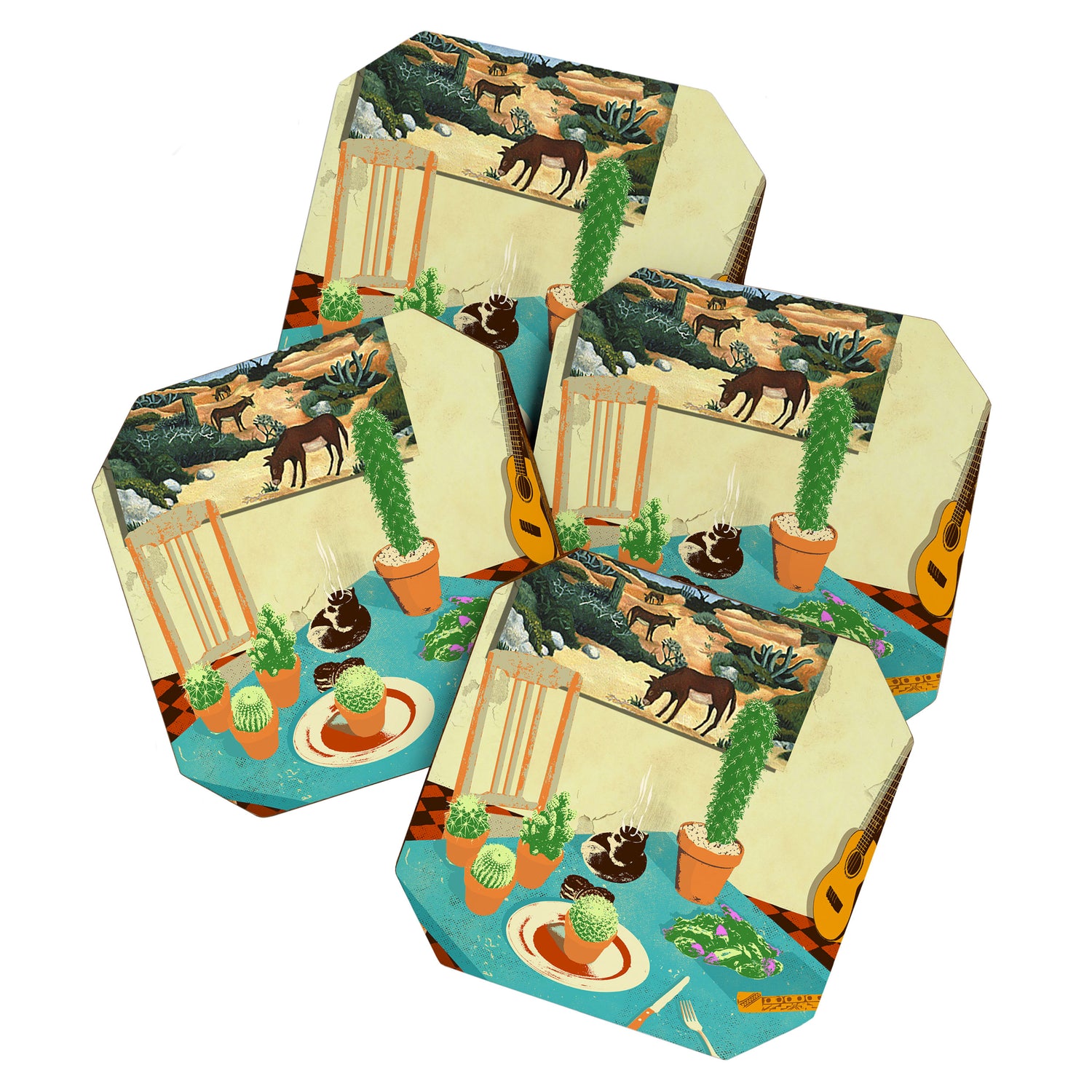 LA MESA DE CACTUS Coaster Gallery Image 1