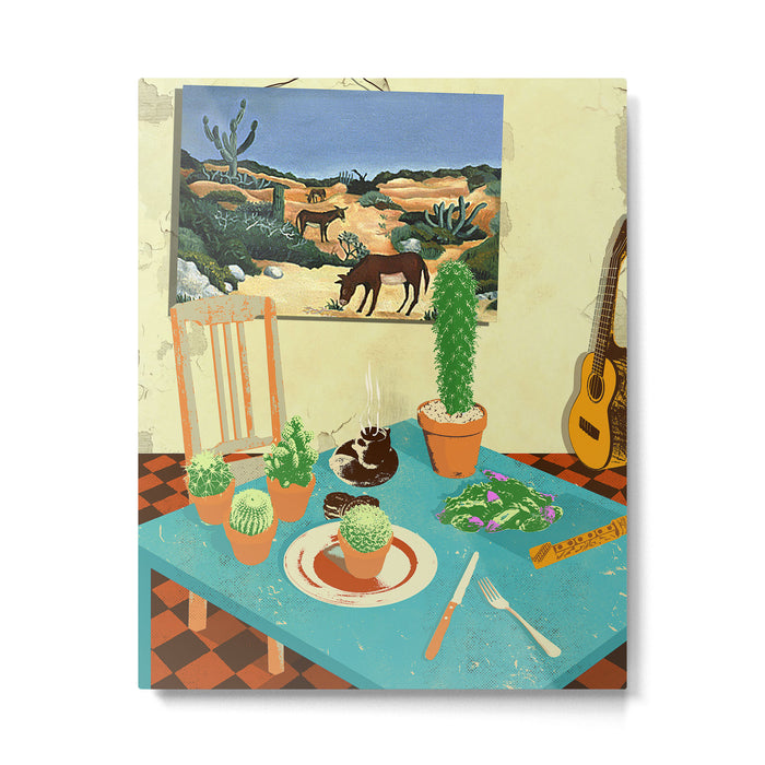 LA MESA DE CACTUS Metal Print Gallery Image 1