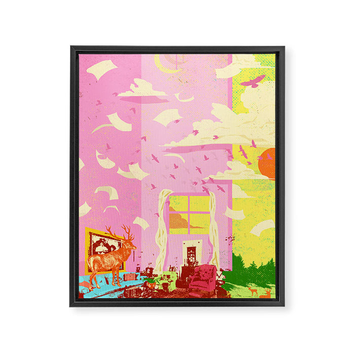 LIVING NATURE Framed Canvas Print Gallery Image 1
