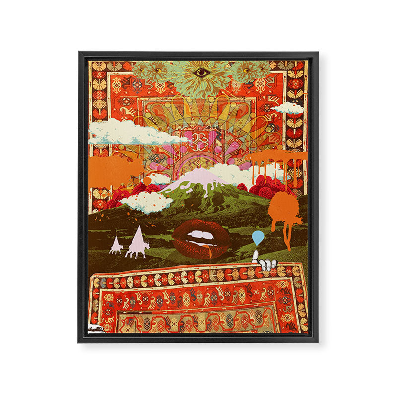 MORNING PSYCHEDELIA Framed Canvas Print Gallery Image 8