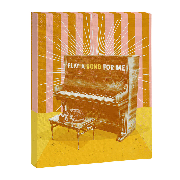 PLAY A SONG FOR ME Canvas Print Gallery Image 1