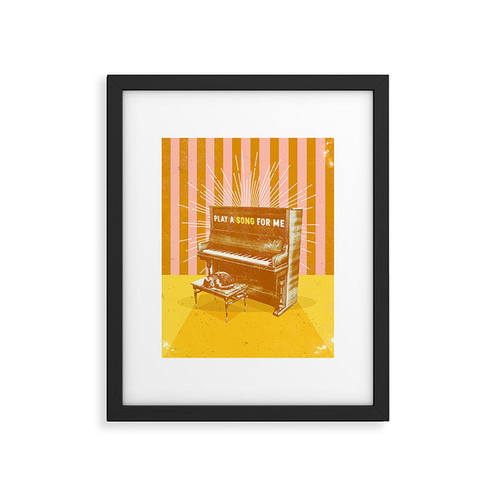 PLAY A SONG FOR ME Framed Art Print Gallery Image 1