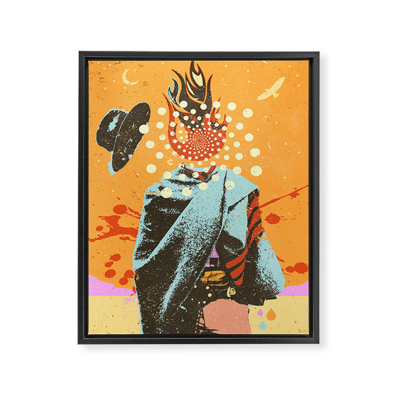 PSYCHEDELIC COWBOY Framed Canvas Print Gallery Image 8