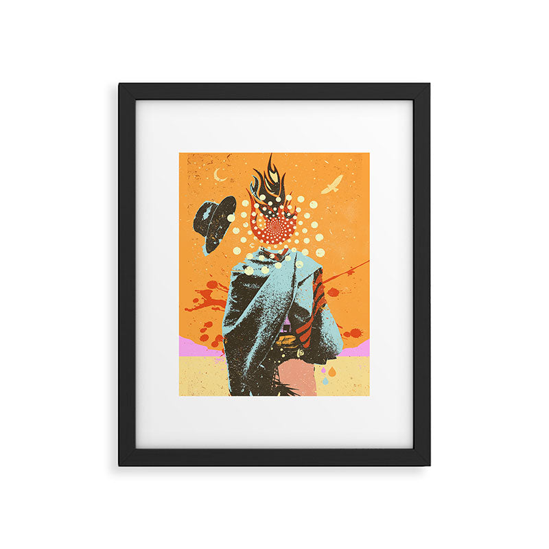 PSYCHEDELIC COWBOY Framed Art Print Gallery Image 6