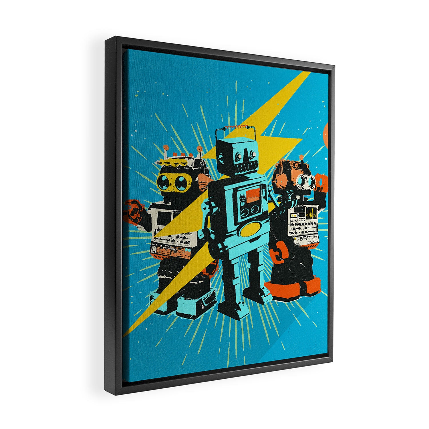 ROBOT WORLD Framed Canvas Print Gallery Image 2