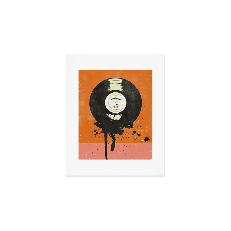 VINTAGE VINYL DRIP Art Print Gallery Image 1