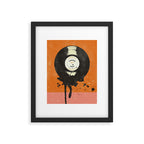 VINTAGE VINYL DRIP Framed Art Print Gallery Image 4