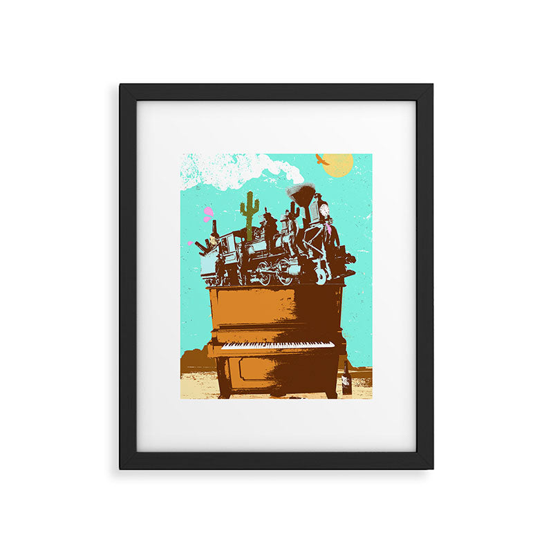 WESTERN PIANO Framed Art Print Gallery Image 4