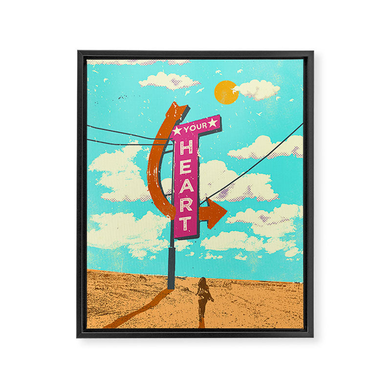 YOUR HEART Framed Canvas Print Gallery Image 8