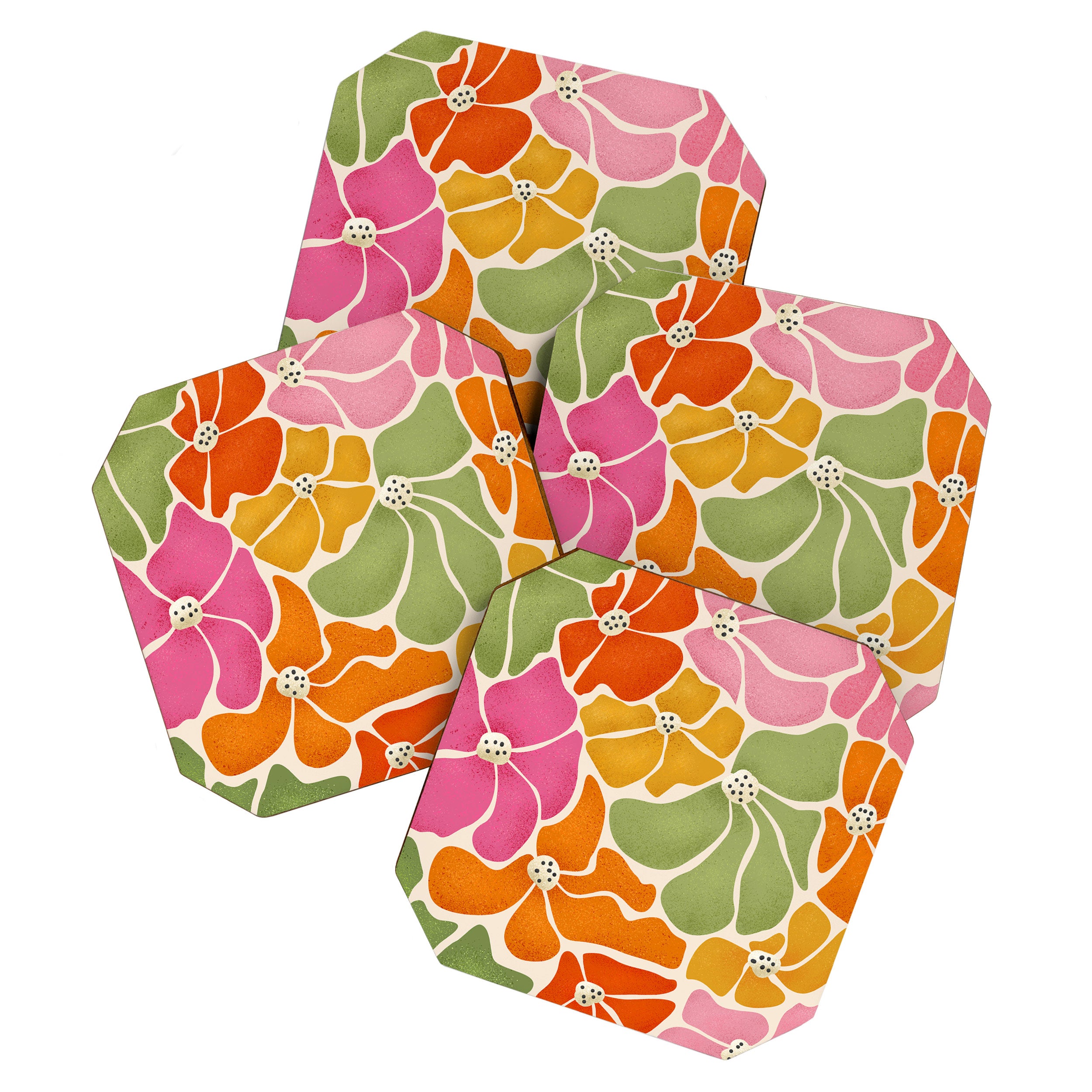 70's Florals Coaster Gallery Image 1