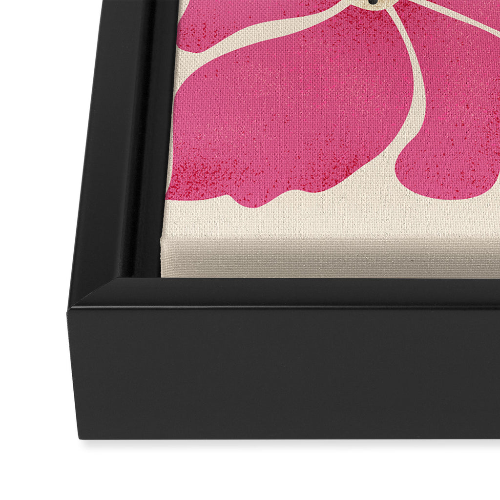 70's Florals Framed Canvas Print Gallery Image 3