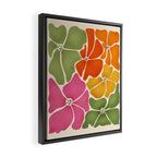 70's Florals Framed Canvas Print Gallery Image 2