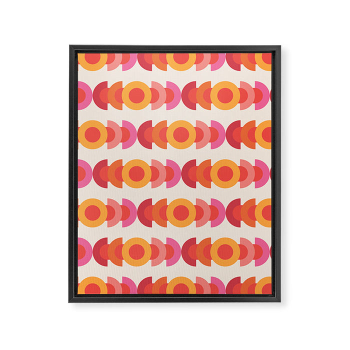 70's pattern no1 Framed Canvas Print Gallery Image 1