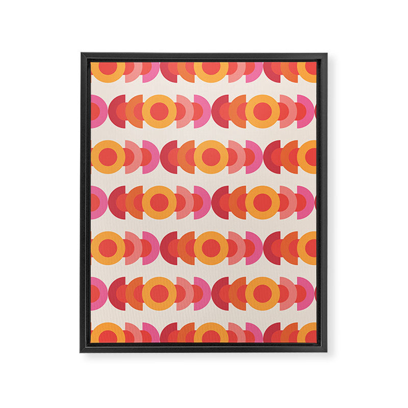 70's pattern no1 Framed Canvas Print Gallery Image 6