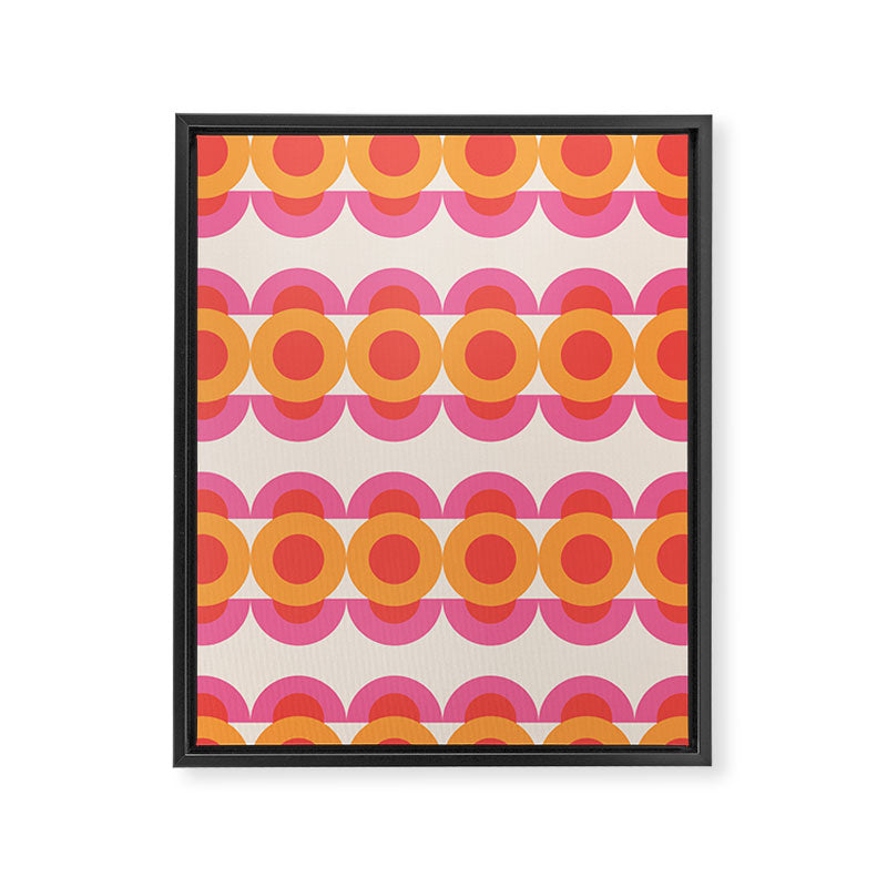 70's pattern no2 Framed Canvas Print Gallery Image 6
