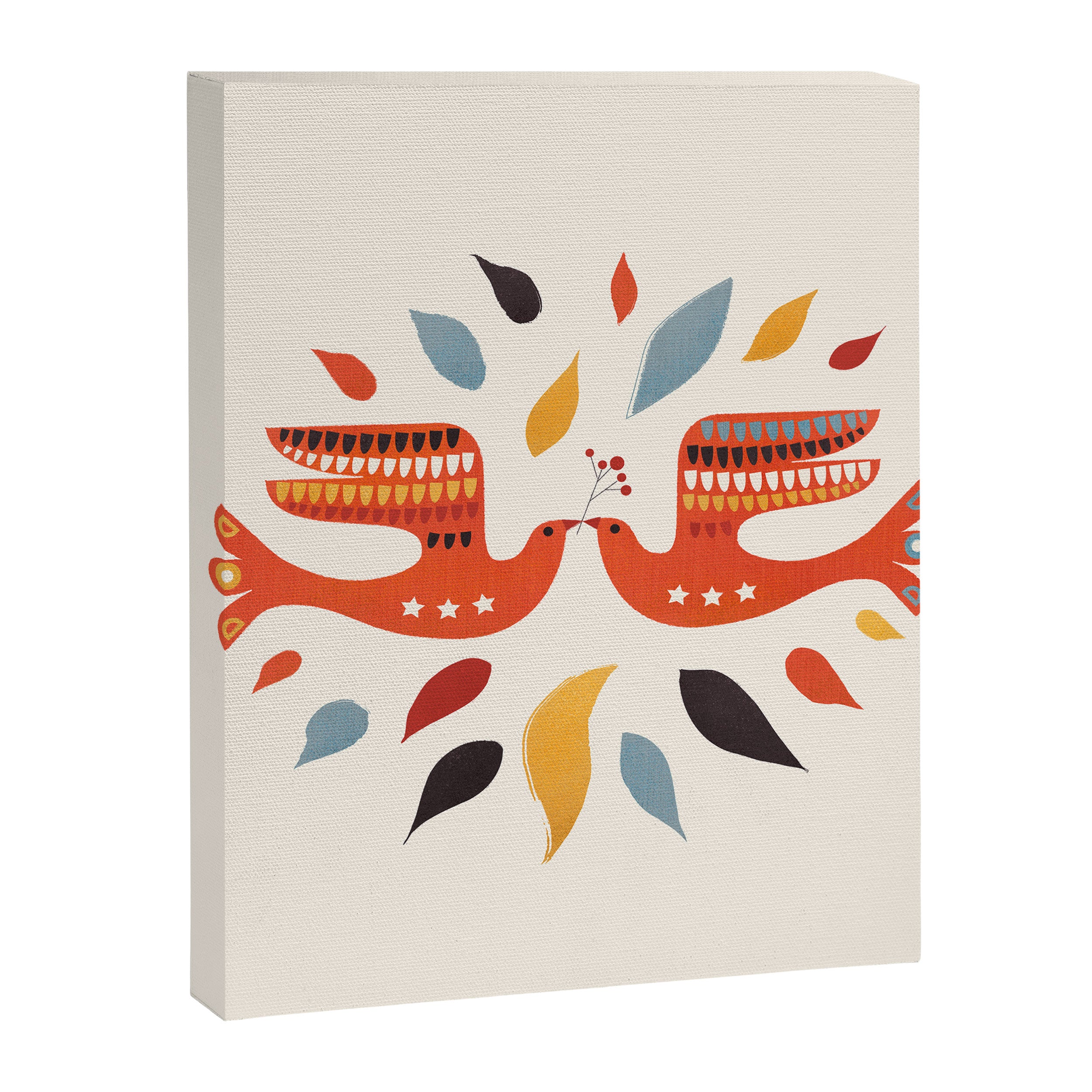 A Pair Of Festive Birds Canvas Print Gallery Image 8