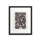 Abstract Black Florals Framed Art Print Gallery Image 4
