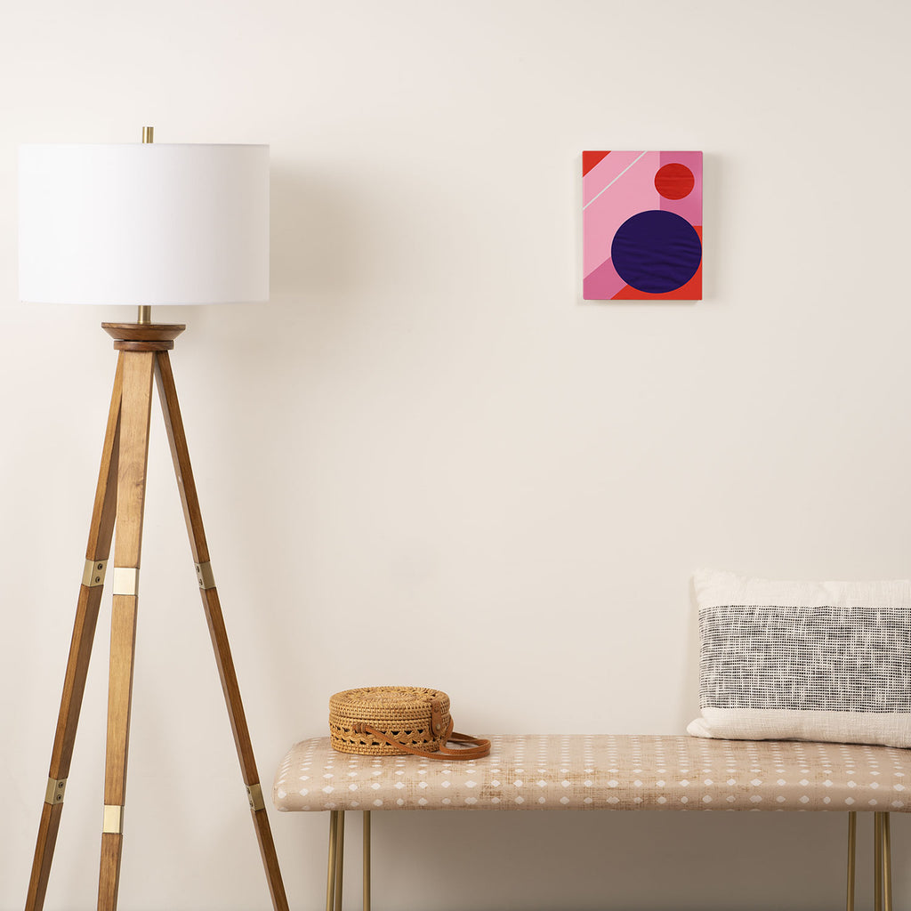 Abstract geometry with circles Canvas Print Gallery Image 2
