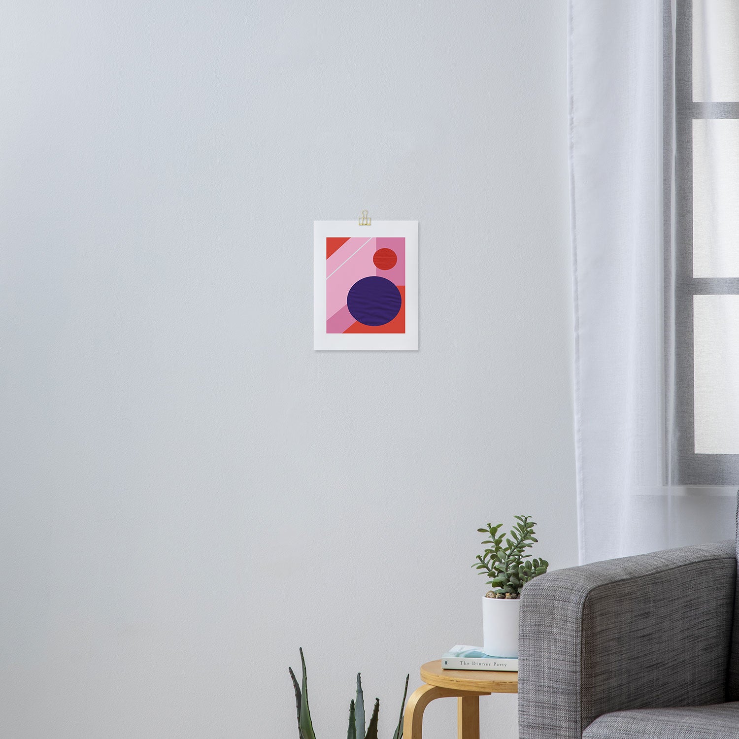 Abstract geometry with circles Art Print Gallery Image 3