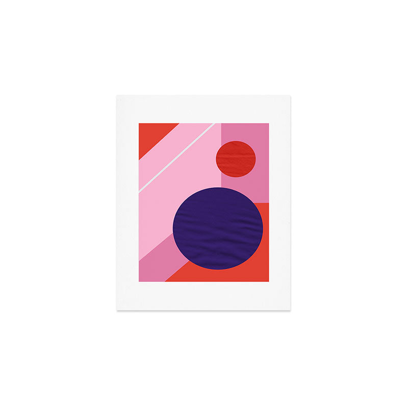 Abstract geometry with circles Art Print Gallery Image 1