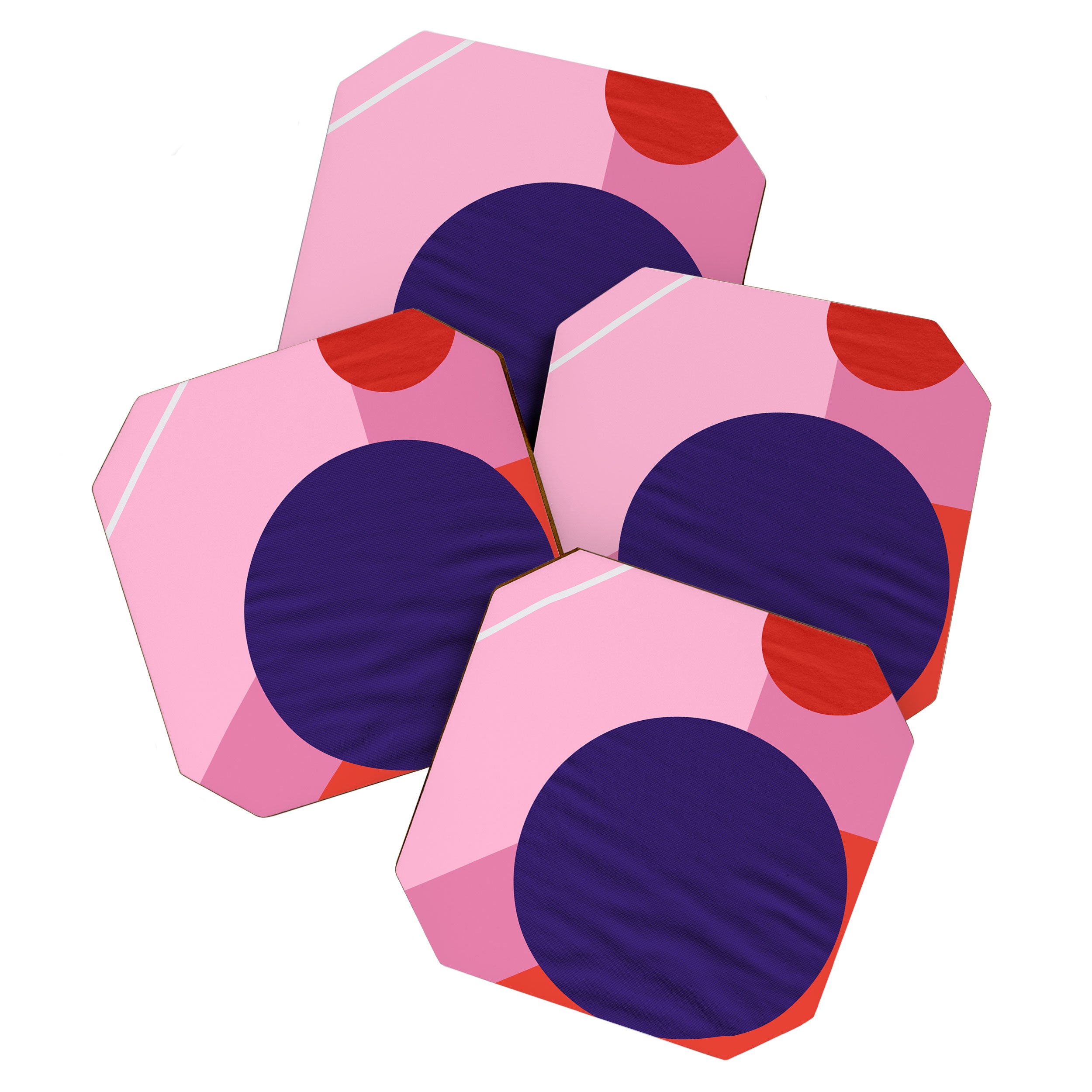 Abstract geometry with circles Coaster Gallery Image 1
