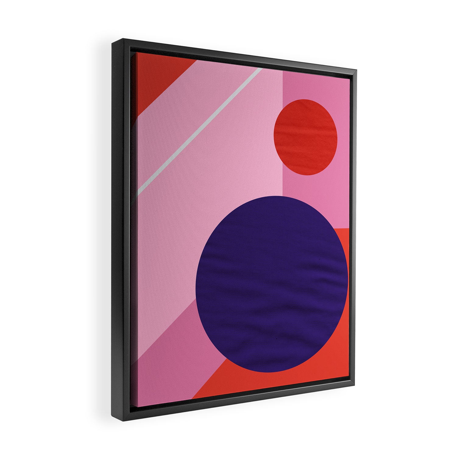 Abstract geometry with circles Framed Canvas Print Gallery Image 2