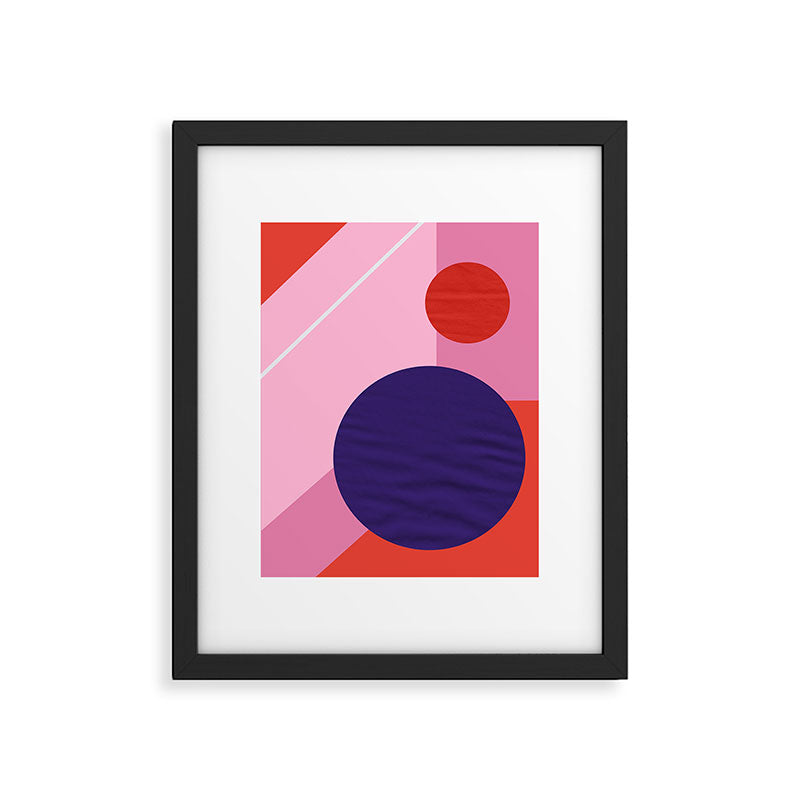 Abstract geometry with circles Framed Art Print Gallery Image 6