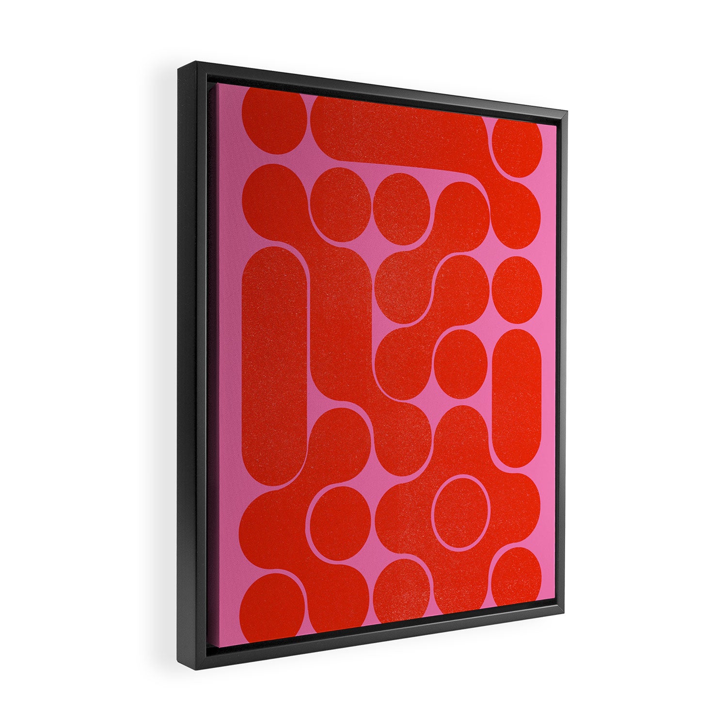 Abstract mid-century shapes no 6 Framed Canvas Print Gallery Image 2