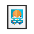 Birds Flying High In The Sky Framed Art Print Gallery Image 4