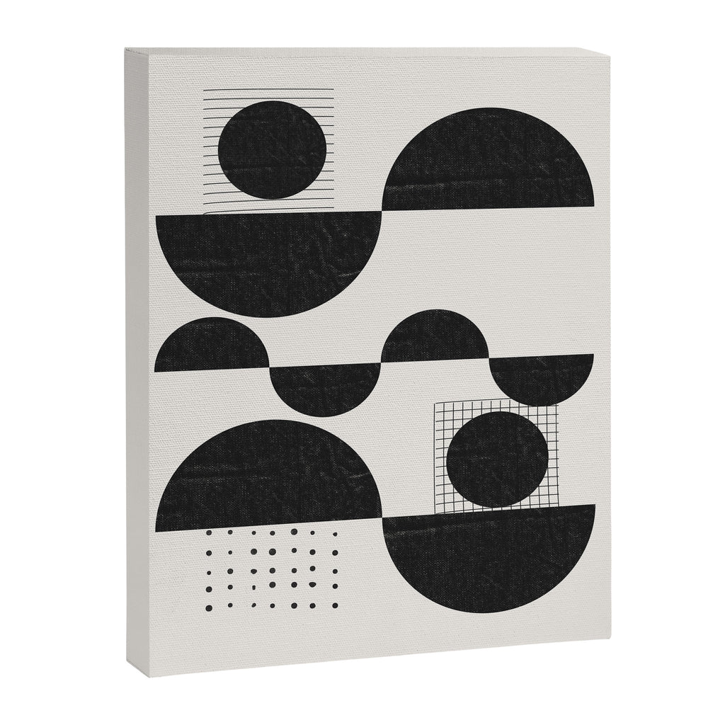 Black And White Bauhaus Abstract Canvas Print Gallery Image 8