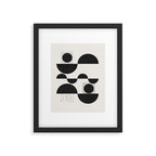 Black And White Bauhaus Abstract Framed Art Print Gallery Image 6