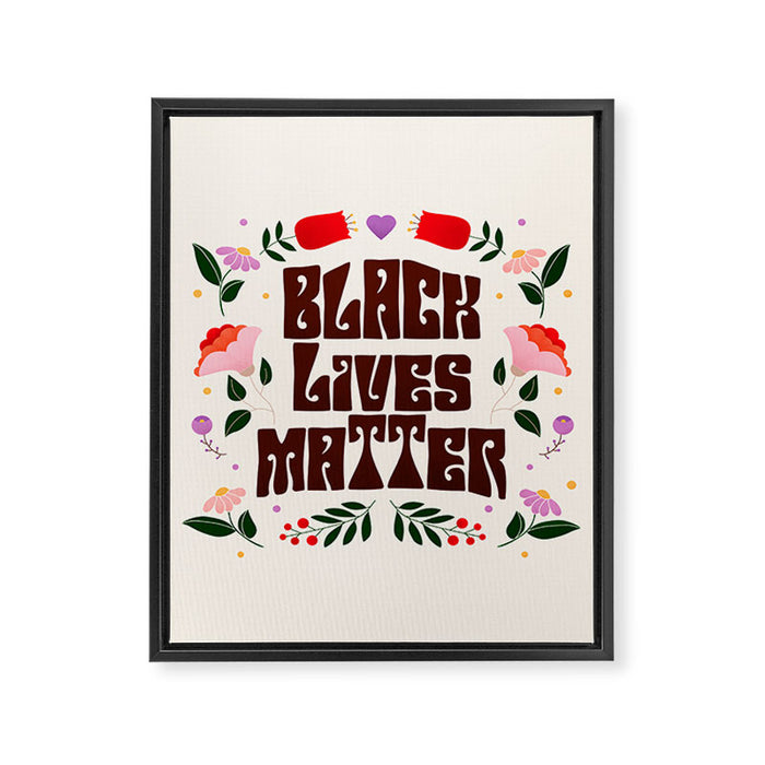 Black Lives Matter Framed Canvas Print Gallery Image 1
