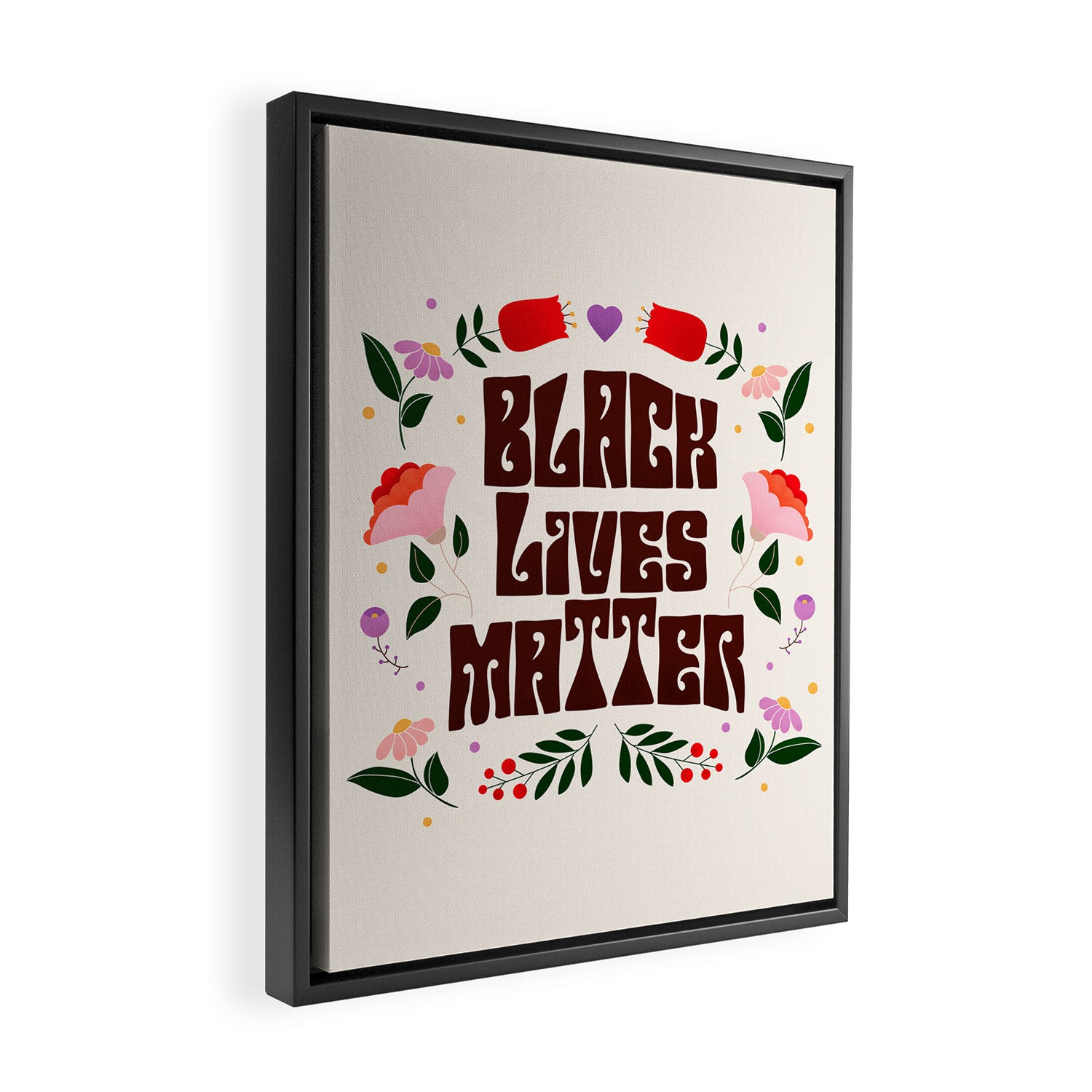 Black Lives Matter Framed Canvas Print Gallery Image 2